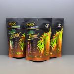 3.5g Weed Packaging Bags Holographic Mylar Bags With Child Resistant Zipper