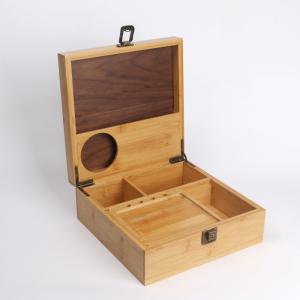 Wholesale Handmade Timber Jewelry Box 100% Bamboo Storage Box Wooden Watch Box from china suppliers