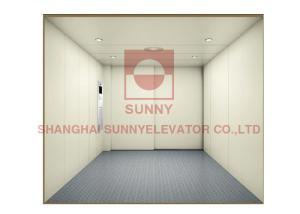 Wholesale Spray Steel Plate Mirror Etched SS Door Outdoor Freight Elevator AC Drive from china suppliers