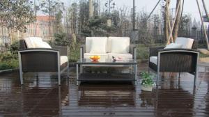 Wholesale brush alu wicker sofa set from china suppliers