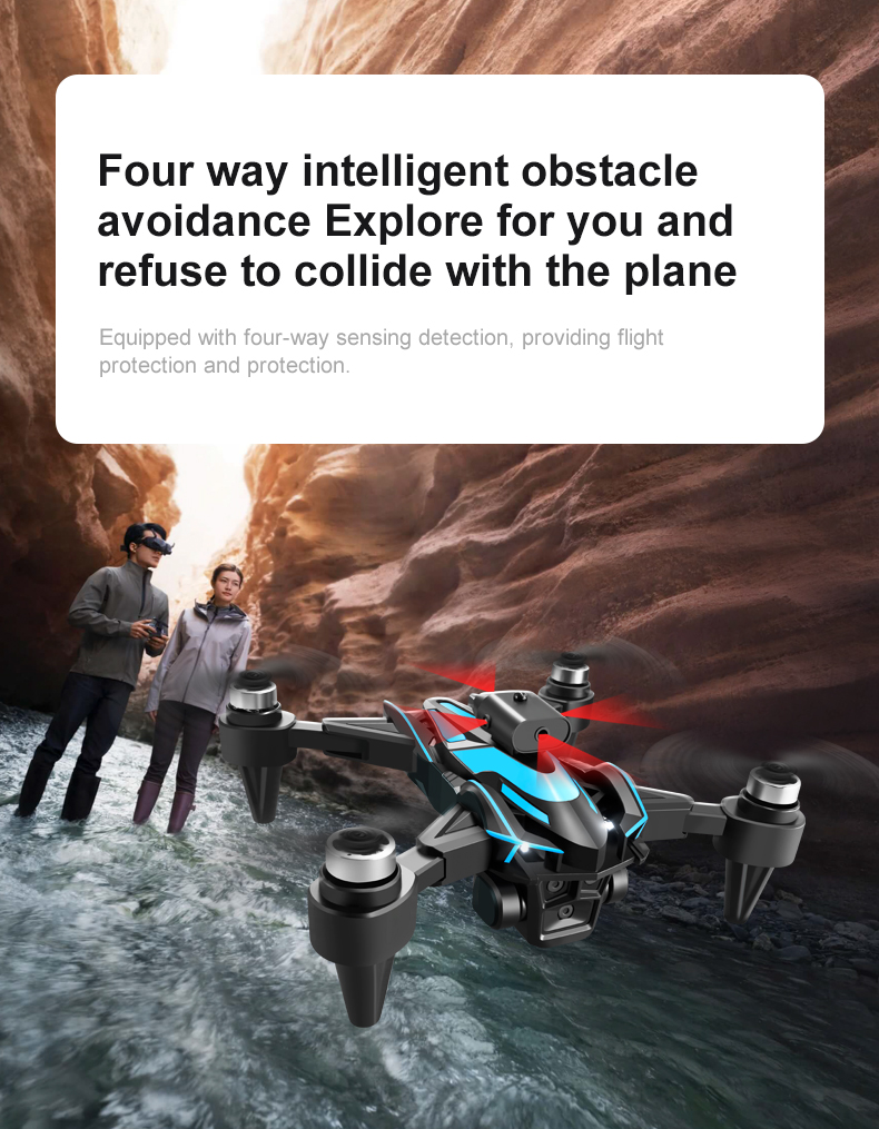 Newest 3 Hd Cameras K12 Max Drone Optical Flow 4k Fpv Infrared Obstacle Avoidance Drones Foldable Quadcopter RC Drone Toys