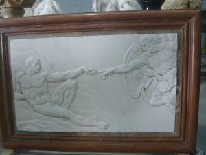 Wholesale white marble carved panel by hand from china suppliers