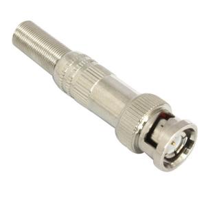 Wholesale RF BNC Male TV Cable Wire Connector Quick Crimp Weld Long Metal Boot from china suppliers
