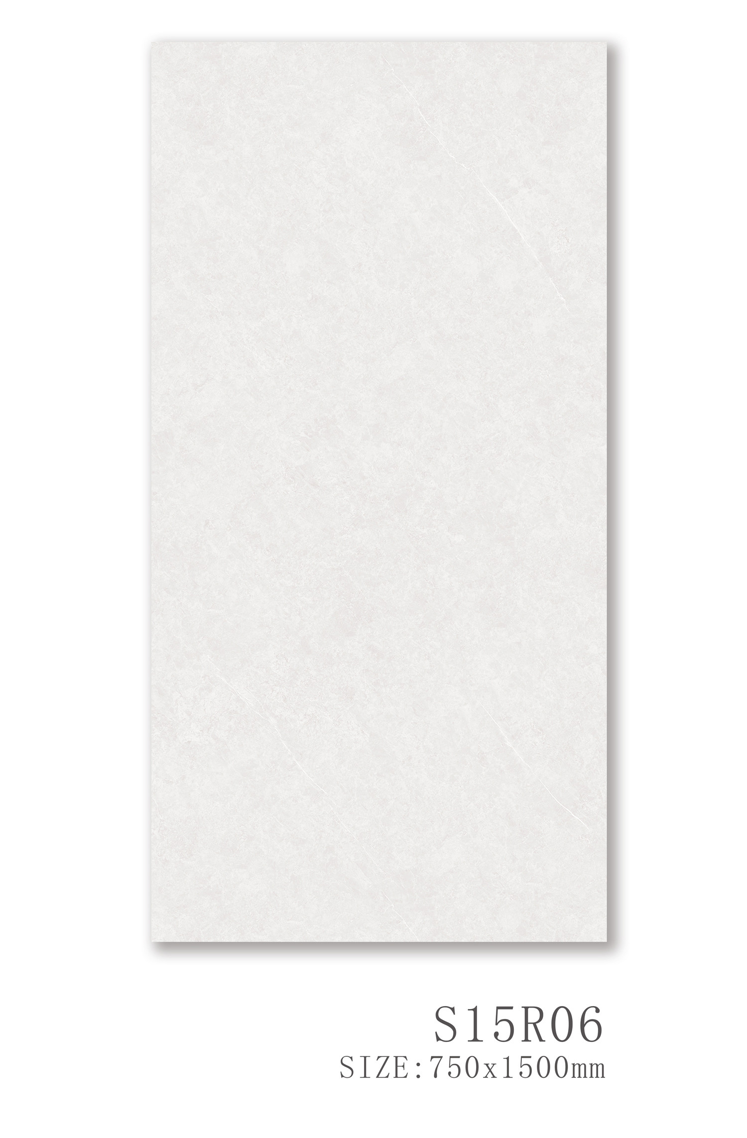 Non-Slip White 750x1500mm Soft Glazed Porcelain Tile And Interior Floor Tiles For Restaurant