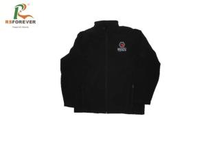 Wholesale Plain Black Hooded Sweatshirt Jacket Embroidered Outdoor Sports Windbreaker from china suppliers