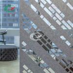 CE Suspended PET Acoustic Panels Room Divider Flameproof Odorless