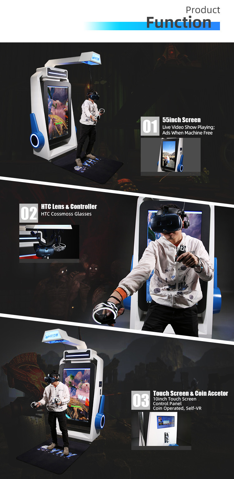 Sheet Metal VR Shooting Simulator Self Service 220V 9D VR Games For Kids