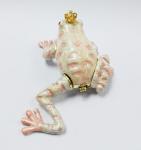 Frog shape bejeweled box for wedding metal trinket box treasure box metal