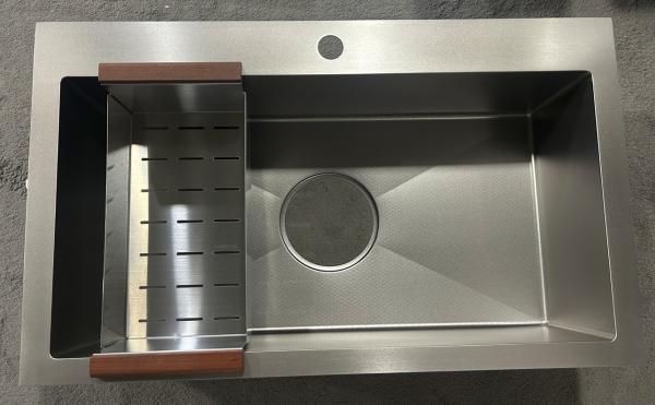 Honey Comb Embossed Steel 304 Sink 185 Big Drain Hold For Korean Market Thick