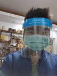 Medical lsolation mask Transparent medical isolation mask against splash
