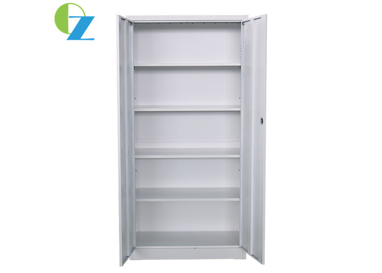 Four Adjustable Shelves White Cupboard H1850*W900*D400(MM) KD Structure