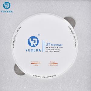 Wholesale UT Multilayer Dental Zirconia Block 16 Color Zirconia Blank 49% Translucent from china suppliers