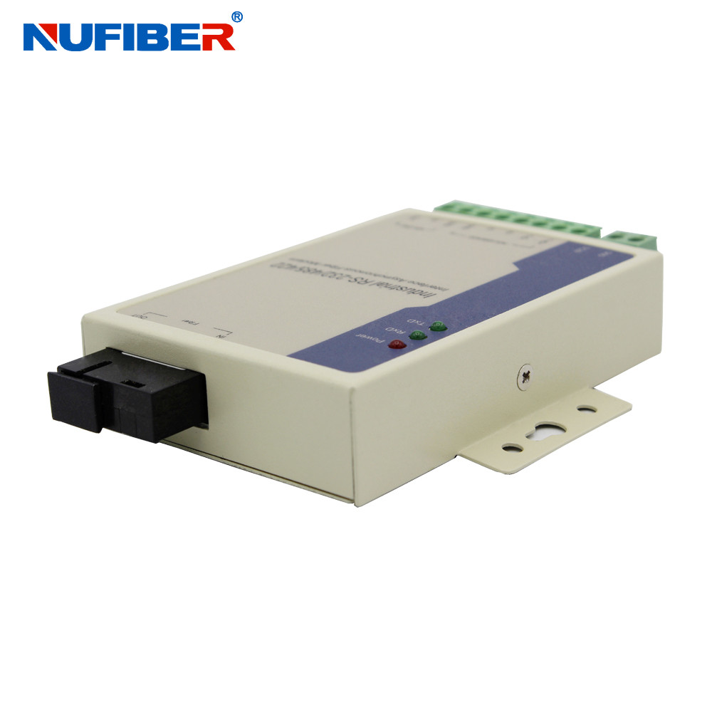 RS485 RS422 RS232 Serial to Fiber Optic Converter DC24V Power Supply