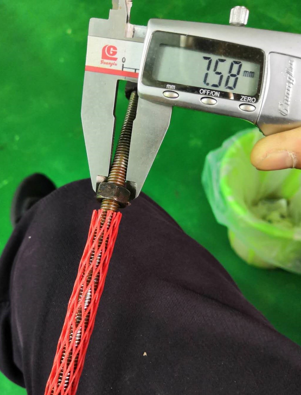 Good Elasticity Protective Mesh Sleeves 8MM Soft Polyethylene For Metal Parts