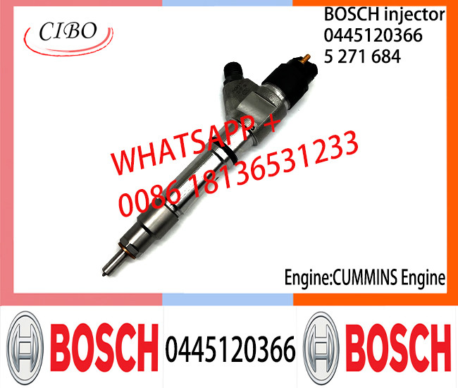 BOSCH 0445120366 Neutral Diesel Fuel Injector Assembly 0445120366 5271684 For CUMMINS Engine