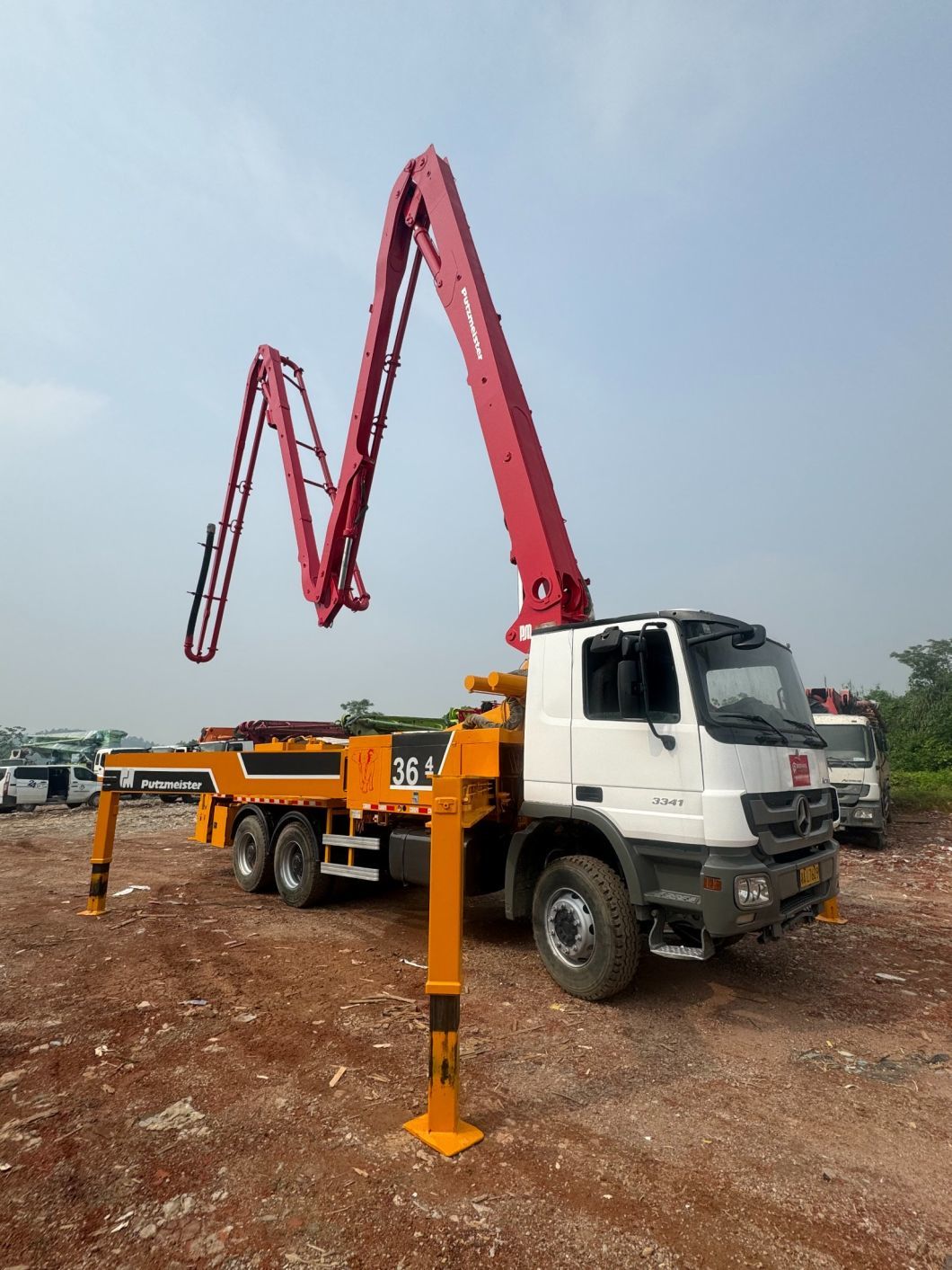 Used Refurbished Condition Pusmeister Concrete Pump Truck 36 M Stock for Sale