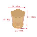 SGS Flower Zinc Alloy Perfume Cap Zamac Perfume Cover Metal Perfume Glass Bottle