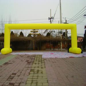 China Colorful advertising arch inflatable full printing color gantry crane  inflatable gate on sale
