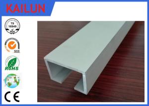 Wholesale Curtain Track System Silver Anodized Aluminium U Channel Weather Resistance from china suppliers