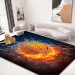 Bowling And Rugby Pattern Carpets For Living Room Floor, Sofa And Bedroom