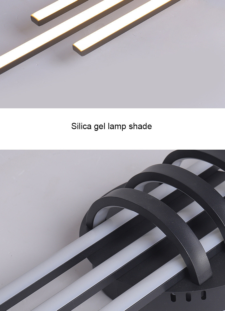 Modern Led Ceiling lights for bedroom corridor foyer living room Black long chandelier(WH-MA-195)