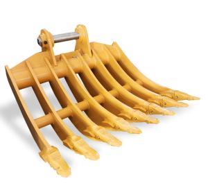Wholesale 5 Ton Excavator Rake Bucket , 1000mm Width Excavator Land Clearing Rakes from china suppliers
