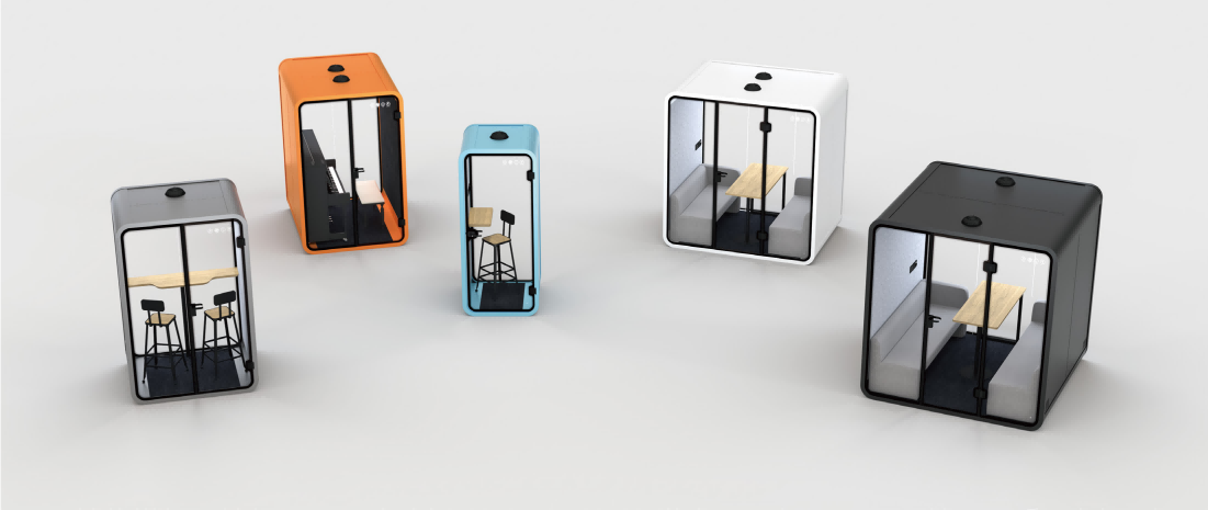 Modern Soundproof Pods Sound Insulate Acoustic Meeting Booth Portable