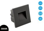 3W Outdoor Recessed LED Step Lights Waterproof IP65 CE RoHs Aluminum Alloy 3000K