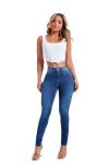Women Elastic Jeans Pants Spring Slim Fashion High Waist Small Feet Jeans
