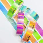 Disposable Adjustable Neon Rainbow Laser Glitter Wristband for Unisex Event