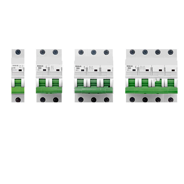 Low price Max Current 125 amp electrical miniature circuit breake1 Pole 2 Pole 4 Pole DC MCB Circuit Breaker For Solar Panels