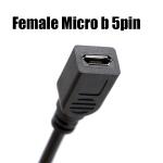 90 Degree Left Right Up Down Angle Male to Female Micro B USB 2.0 Extension