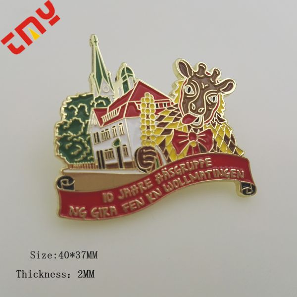 High Quality Custom Metal Domino'S Pizza Lapel Pin Badge