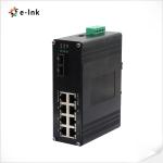 Industrial PoE Managed Switch 8 Port 1000M / 2.5G 802.3at PoE + 2-Port 1.25G / 2