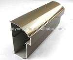 Champagne Electrophoresis Coating Machined Aluminium Profiles Section For
