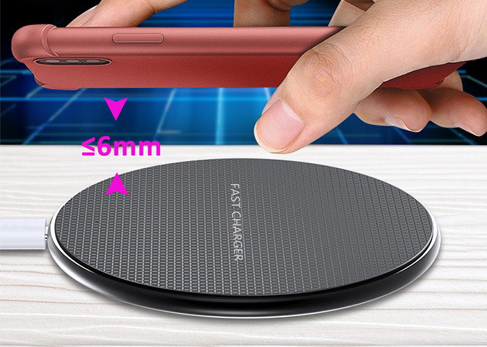 7.5W 10W QI Wireless Charging Pad For IPhone 8