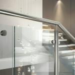 Innovative Stainless Steel Handrails with Crystal Accents for Glass Railings