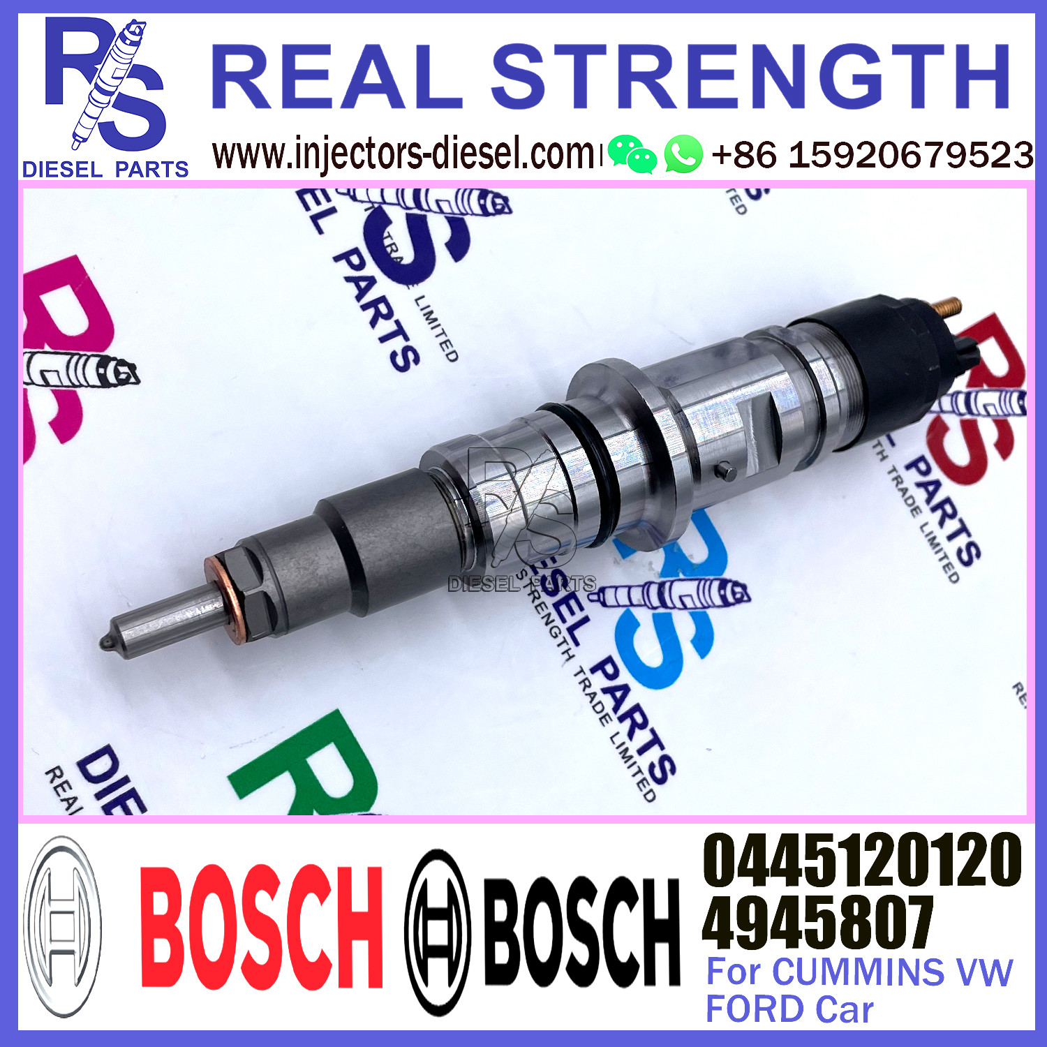 Original New Injector BG6X-9E526-AA 0445120094 0445120120 For Ford/Cummins/VW 4935675 4945807
