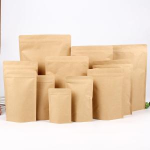 Wholesale BPA Free Standing Zipper Mylar Kraft Paper Pouches from china suppliers