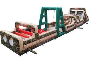 Wholesale Outdoor Inflatable Sports Games , Boot Camp Inflatable Obstacle Course from china suppliers