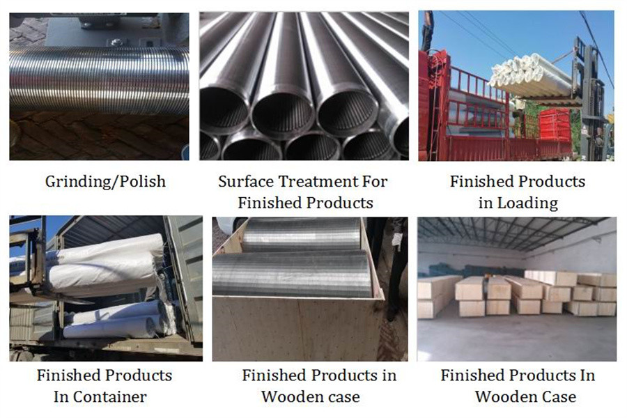14 Inch Wire Wrapped Screens Q195 Low Carbon Galvanized Water Well Screens