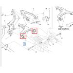For Maserati Quattroporte Ghibli 2014-2016 Suspension Front Lower Swing Arm