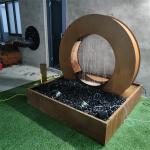 Rusty Corten Steel Garden Water Features ISO9001 Water Rain Curtain