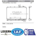 Water Cooled Hyundai Car Radiator Used In Elantra / Lantra 1990-199 At Dpi 1624