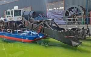 Wholesale 8 Cubic Meters 75kw Power Lake Weed Cutter Machine For River Waterweed Harvesting from china suppliers