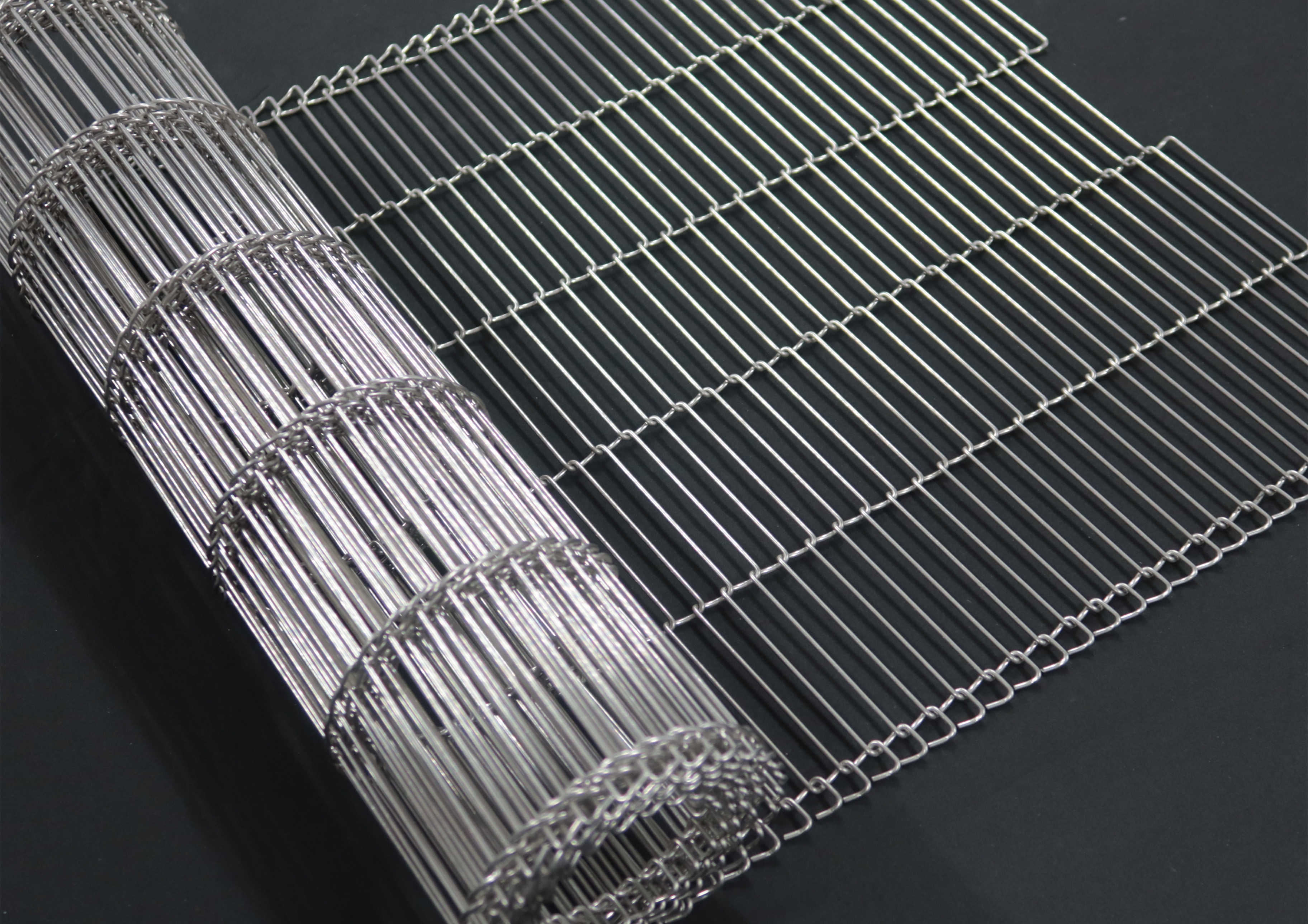 304 Stainless Steel Balanced Weave Conveyor Belt Bread Baking Chain Link Wire Mesh
