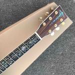 Real Abalone Inlay 41 Inch Koa Wood Round Body Classic Acoustic Guitar Free