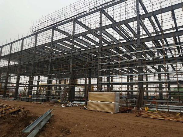 Multi Floors Structural Steel Frame Buildings High Rise Steel Structures