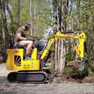 Wholesale CE EURO5 Engine Mini Excavator ZM10 Compact Mini Digger 360 Rotate from china suppliers