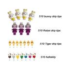 Colored glass drip tips 510 ecigs wholesale glass drip tips